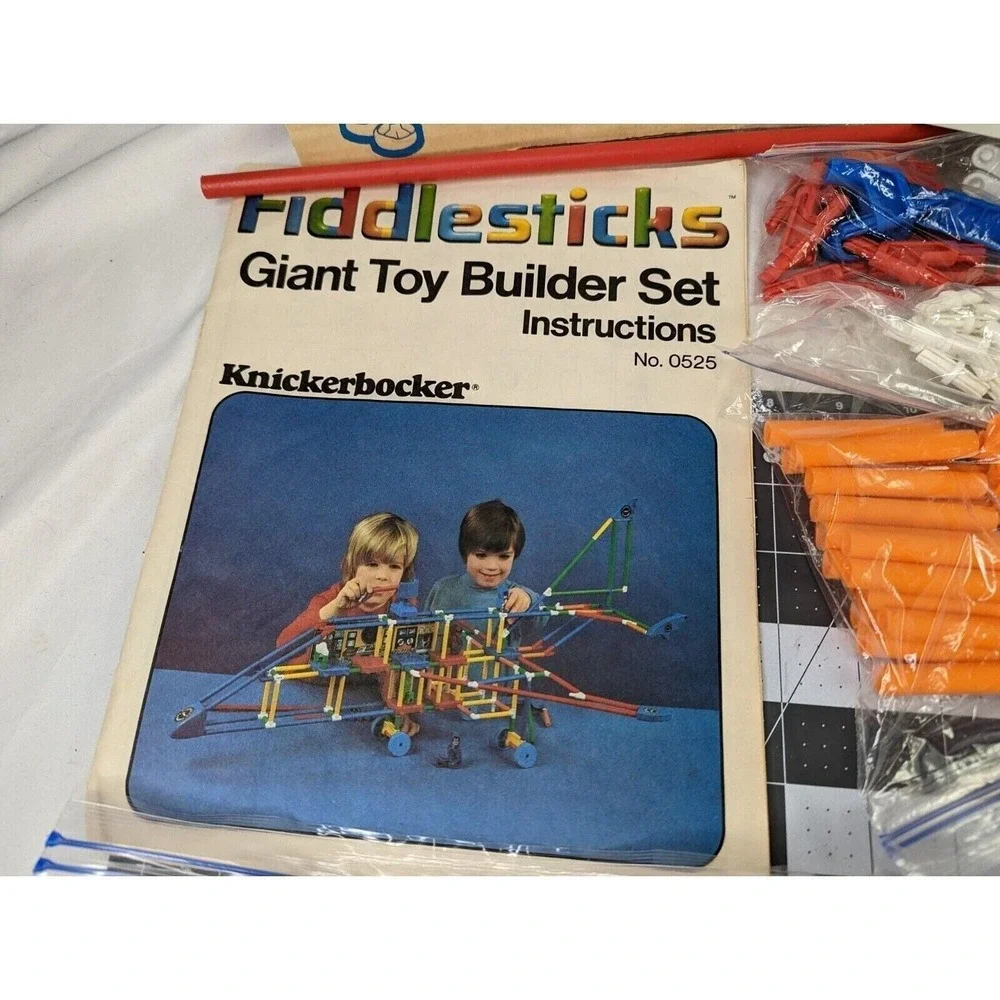 Fiddlesticks Giant Toy Builder Set Knickerbocker Huge Lot